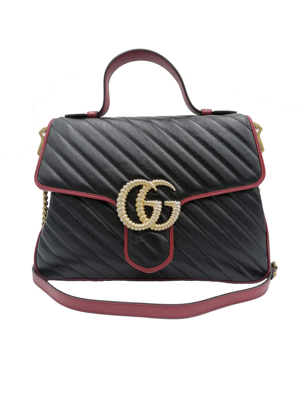GG Marmont Top handle Medium taske fra brand: GUCCI - We Do Vintage