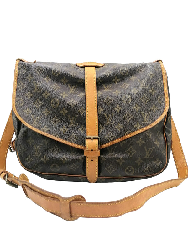 Monogram Canvas Saumur 35 taske fra brand: LOUIS VUITTON - We Do Vintage