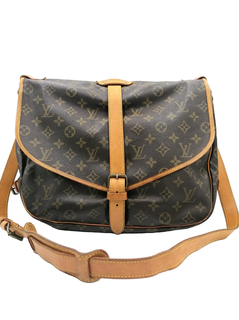 Monogram Canvas Saumur 35 taske fra brand: LOUIS VUITTON - We Do Vintage