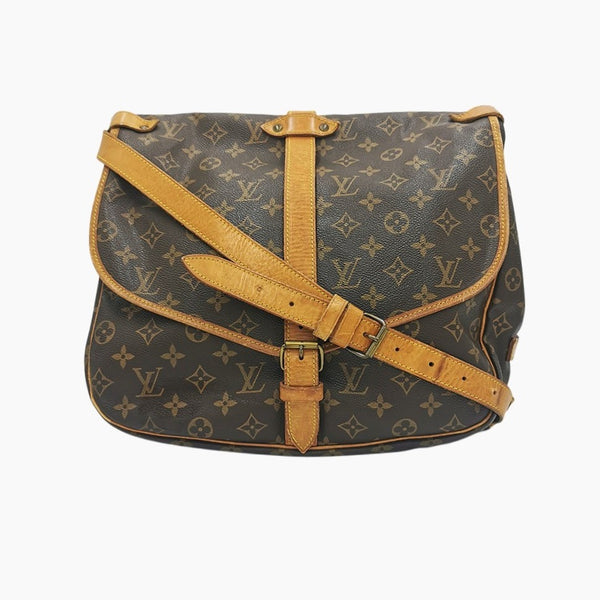 MONOGRAM CANVAS SAUMUR 35 taske fra brand: LOUIS VUITTON - We Do Vintage