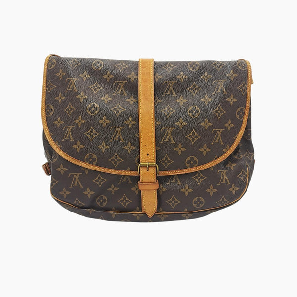 MONOGRAM CANVAS SAUMUR 35 taske fra brand: LOUIS VUITTON - We Do Vintage