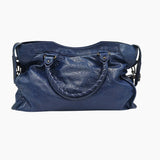 Blå city bag taske fra brand: BALENCIAGA - We Do Vintage