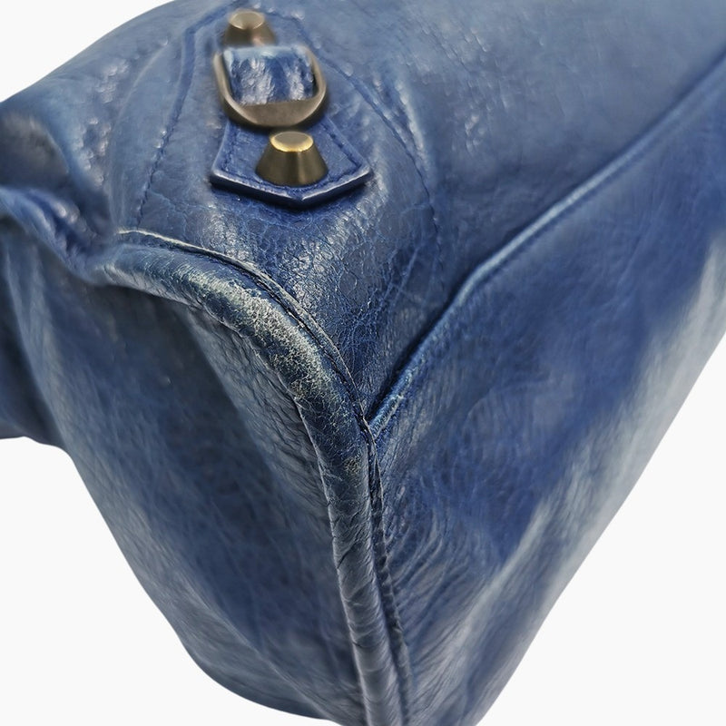 Blå city bag taske fra brand: BALENCIAGA - We Do Vintage