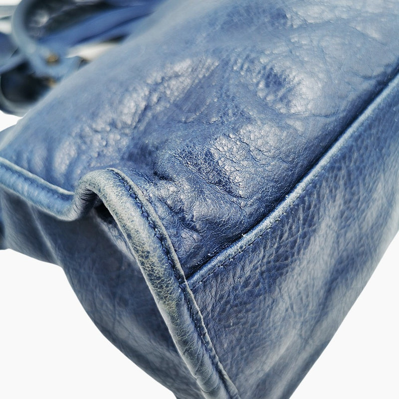 Blå city bag taske fra brand: BALENCIAGA - We Do Vintage