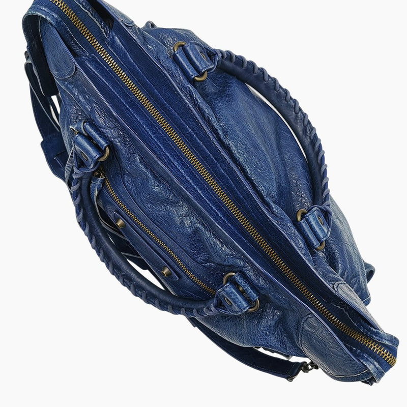 Blå city bag taske fra brand: BALENCIAGA - We Do Vintage