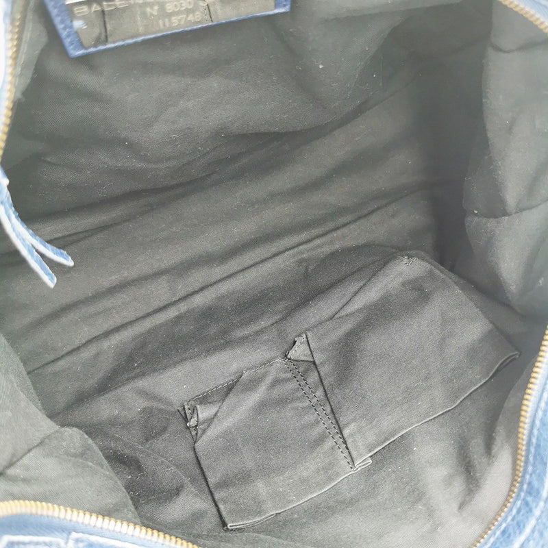 Blå city bag taske fra brand: BALENCIAGA - We Do Vintage