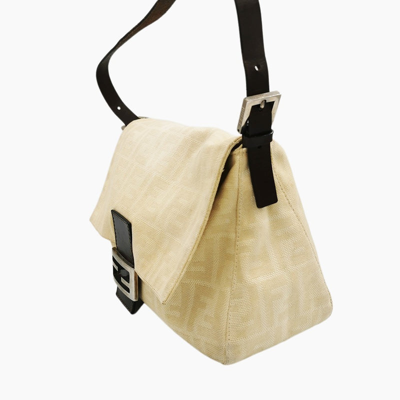 BEIGE ZUCCA MAMMA BAGUETTE taske fra brand: FENDI - We Do Vintage