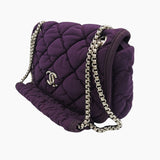 lilla bubble quilt flap bag taske fra brand: CHANEL - We Do Vintage