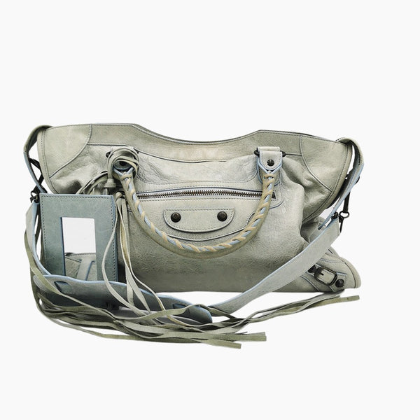 LYSEBLÅ CITY BAG taske fra brand: BALENCIAGA - We Do Vintage