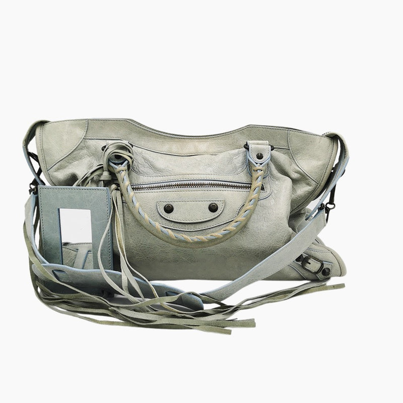 LYSEBLÅ CITY BAG taske fra brand: BALENCIAGA - We Do Vintage