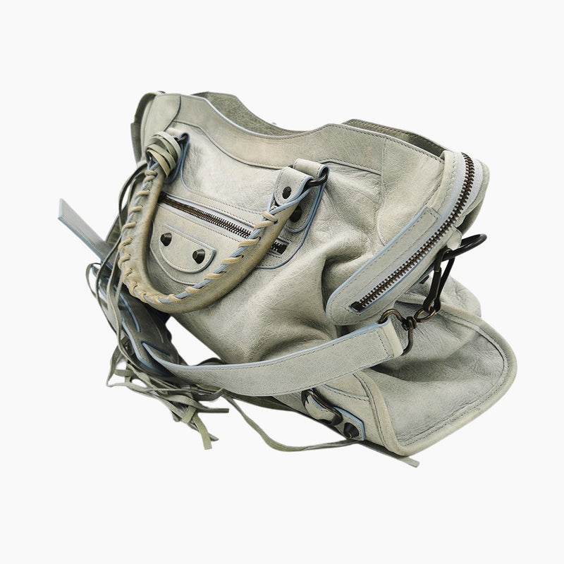LYSEBLÅ CITY BAG taske fra brand: BALENCIAGA - We Do Vintage