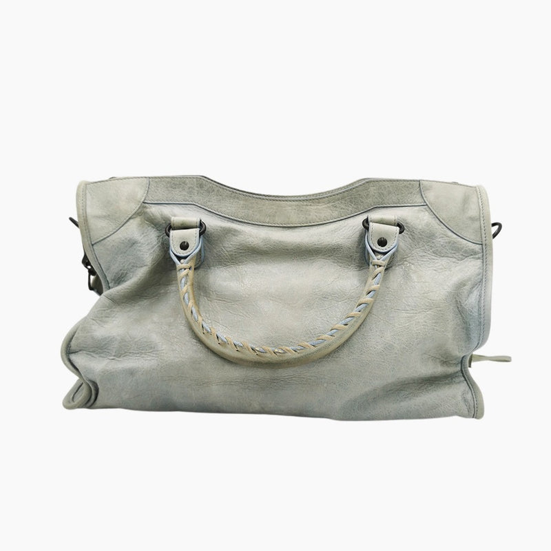 LYSEBLÅ CITY BAG taske fra brand: BALENCIAGA - We Do Vintage