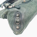 grågrøn mini city bag taske fra brand: BALENCIAGA - We Do Vintage