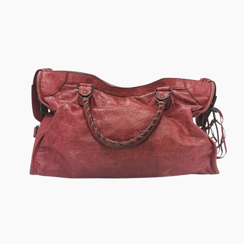PINK/RØD CITY BAG taske fra brand: BALENCIAGA - We Do Vintage
