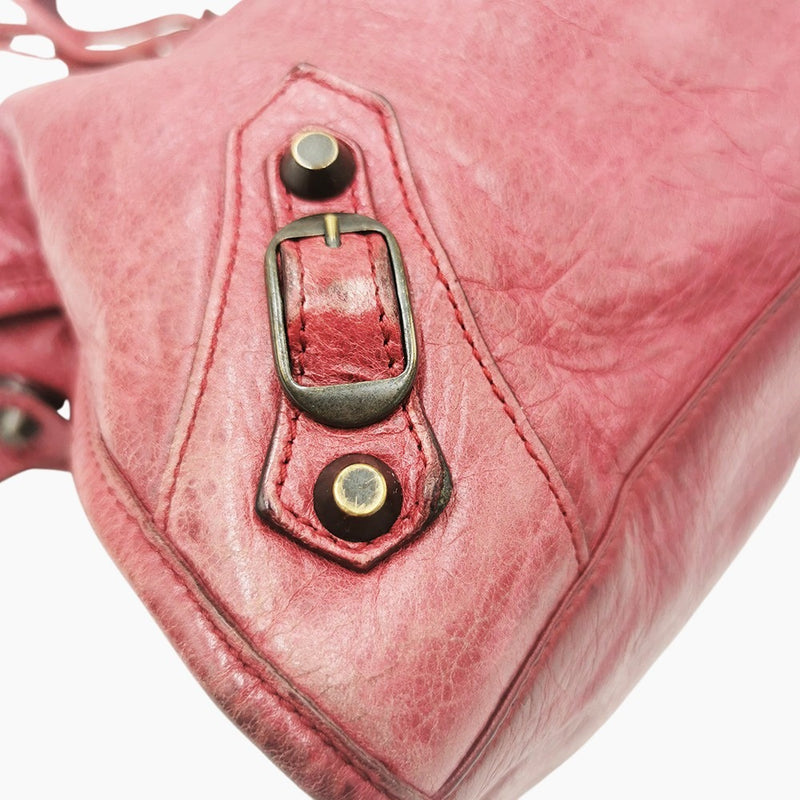 PINK/RØD CITY BAG taske fra brand: BALENCIAGA - We Do Vintage