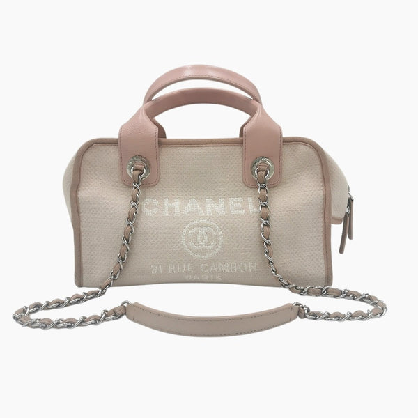 Deauville bowling bag taske fra brand: CHANEL - We Do Vintage