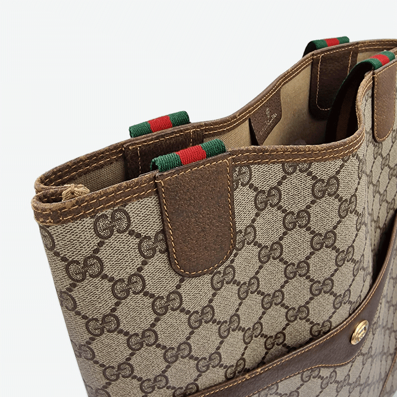 DIAMANTE CANVAS TOTE taske fra brand: GUCCI - We Do Vintage