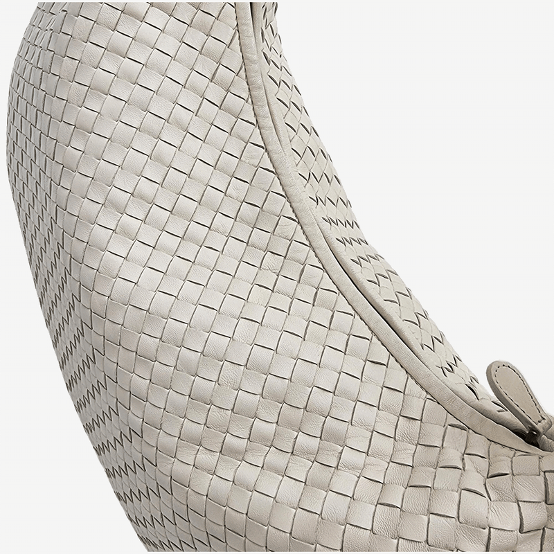 LARGE RÅHVID CLASSIC VENETA HOBO taske fra brand: BOTTEGA VENETA - We Do Vintage