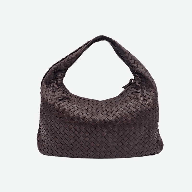 MEDIUM MØRKEBRUN CLASSIC VENETA HOBO