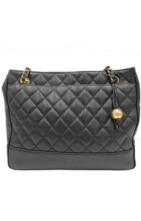 Sort vintage caviar Tote taske fra brand: CHANEL - We Do Vintage