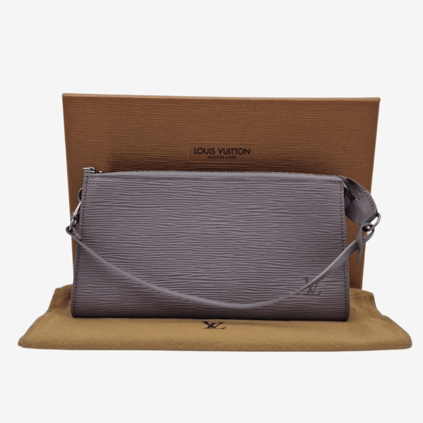 GRÅ EPI LÆDER POCHETTE ACCESSOIRES