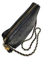 Sort Quilted Camera bag taske fra brand: CHANEL - We Do Vintage