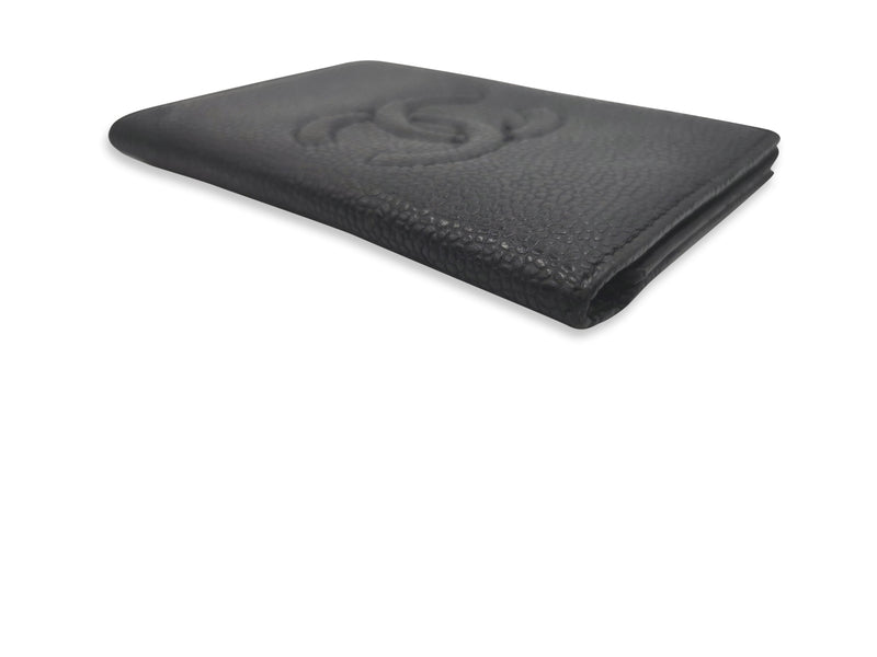Sort CC caviar kortholder taske fra brand: CHANEL - We Do Vintage