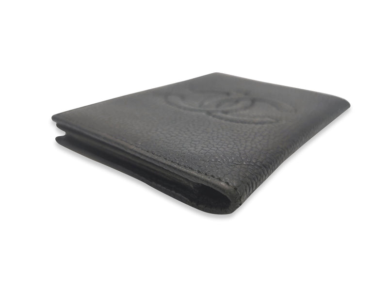 Sort CC caviar kortholder taske fra brand: CHANEL - We Do Vintage