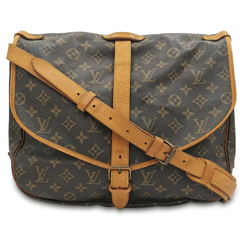 Monogram Canvas Saumur 35 taske fra brand: LOUIS VUITTON - We Do Vintage