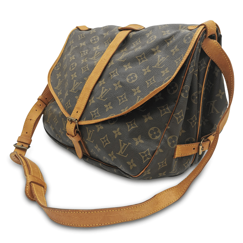 Monogram Canvas Saumur 35 taske fra brand: LOUIS VUITTON - We Do Vintage