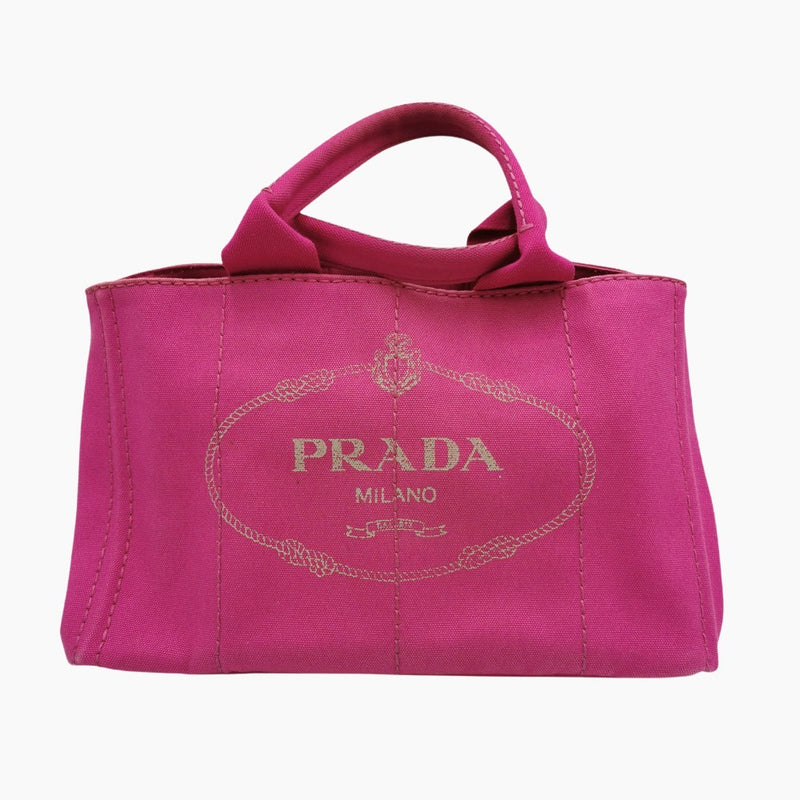 Pink Canapa tote medium taske fra brand: PRADA - We Do Vintage