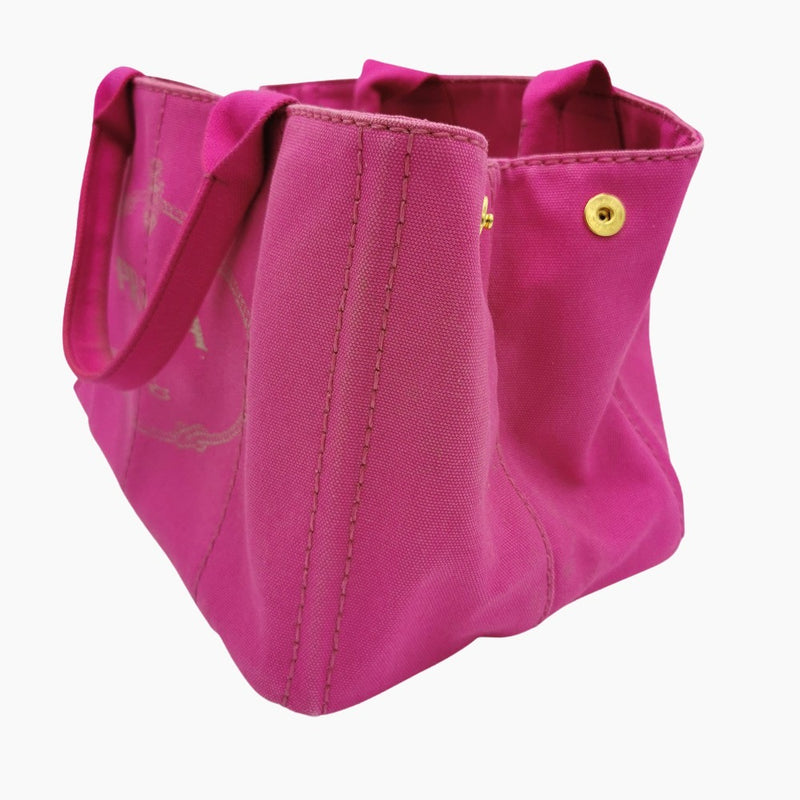 Pink Canapa tote medium taske fra brand: PRADA - We Do Vintage