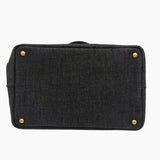 Sort denim Canapa Tote medium taske fra brand: PRADA - We Do Vintage
