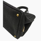 Sort denim Canapa Tote medium taske fra brand: PRADA - We Do Vintage