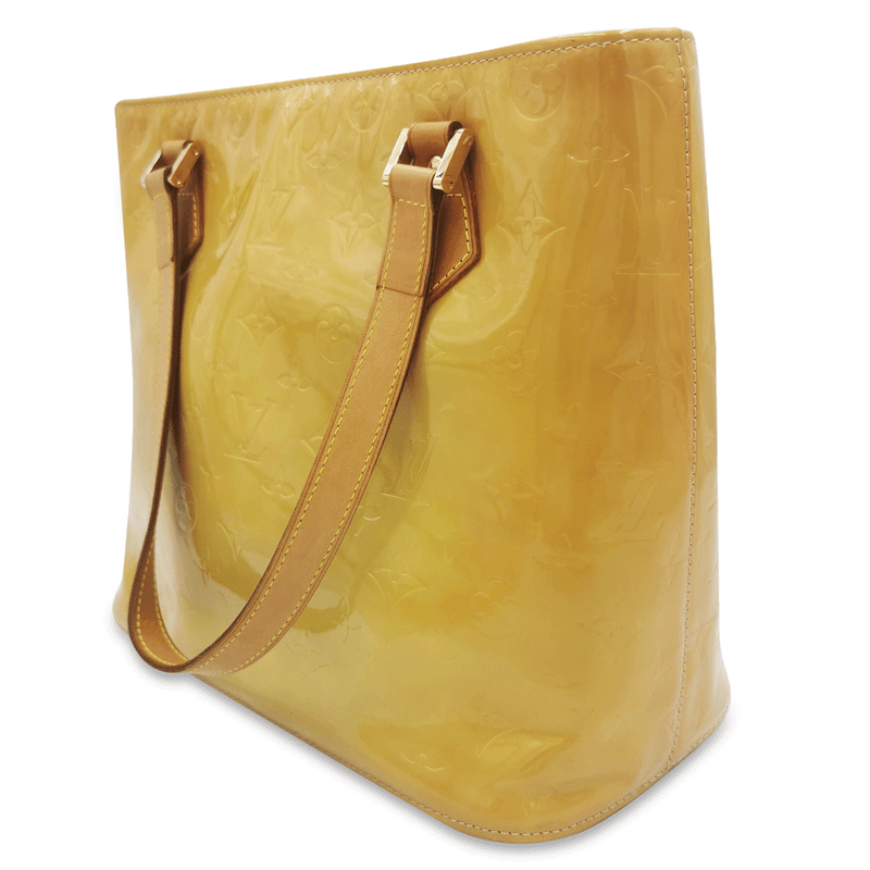 Gul vernis houston taske fra brand: LOUIS VUITTON - We Do Vintage