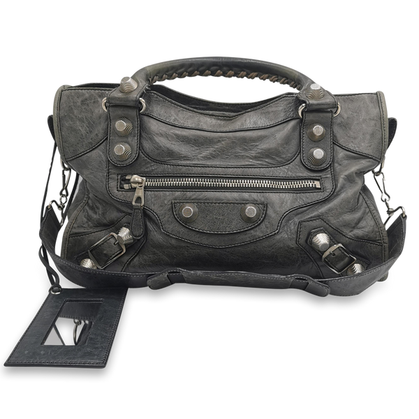 Grå giant hardware City bag taske fra brand: BALENCIAGA - We Do Vintage
