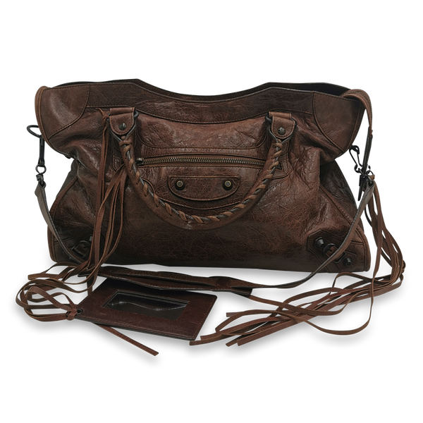 Brun City bag taske fra brand: BALENCIAGA - We Do Vintage