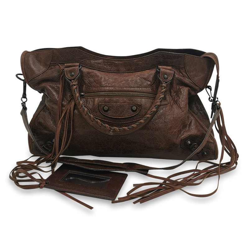 Brun City bag taske fra brand: BALENCIAGA - We Do Vintage