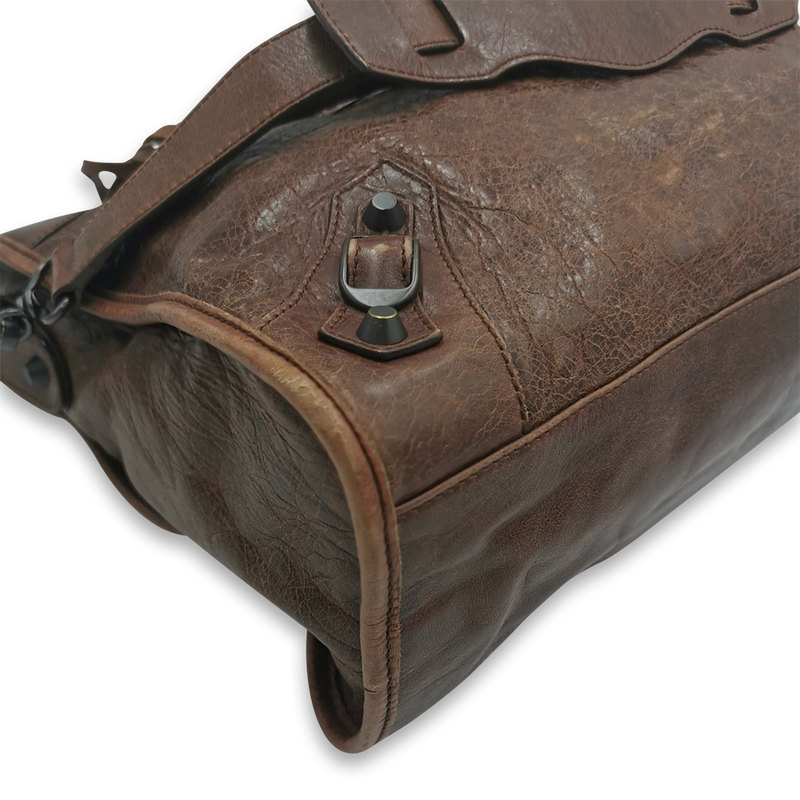 Brun City bag taske fra brand: BALENCIAGA - We Do Vintage