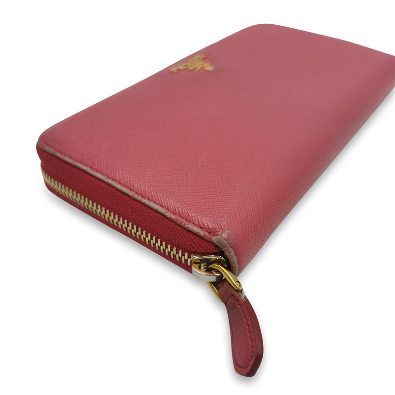 Pink Large Zipper Wallet taske fra brand: PRADA - We Do Vintage