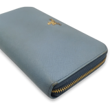 Blå Large Zipper Wallet taske fra brand: PRADA - We Do Vintage