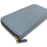 Blå Large Zipper Wallet taske fra brand: PRADA - We Do Vintage