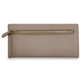 Beige Saffiano Bow Wallet taske fra brand: PRADA - We Do Vintage