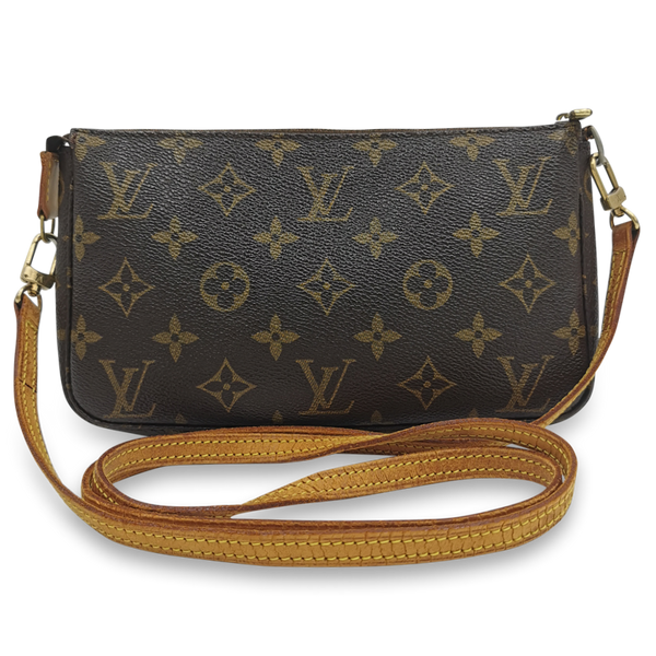 Monogram Canvas Pochette Accessoires m. crossbody rem taske fra brand: LOUIS VUITTON - We Do Vintage
