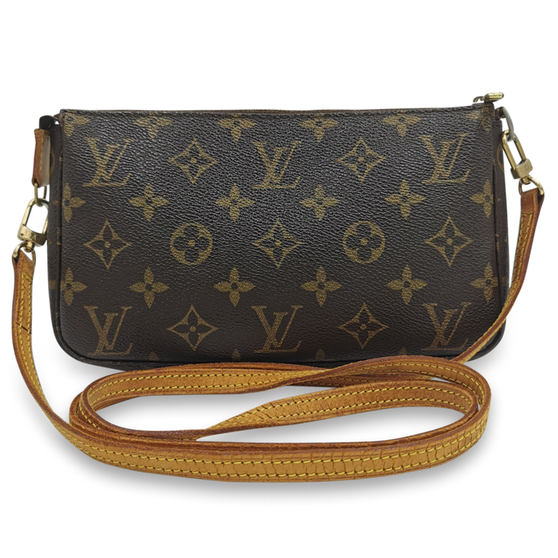 Monogram Canvas Pochette Accessoires m. crossbody rem taske fra brand: LOUIS VUITTON - We Do Vintage