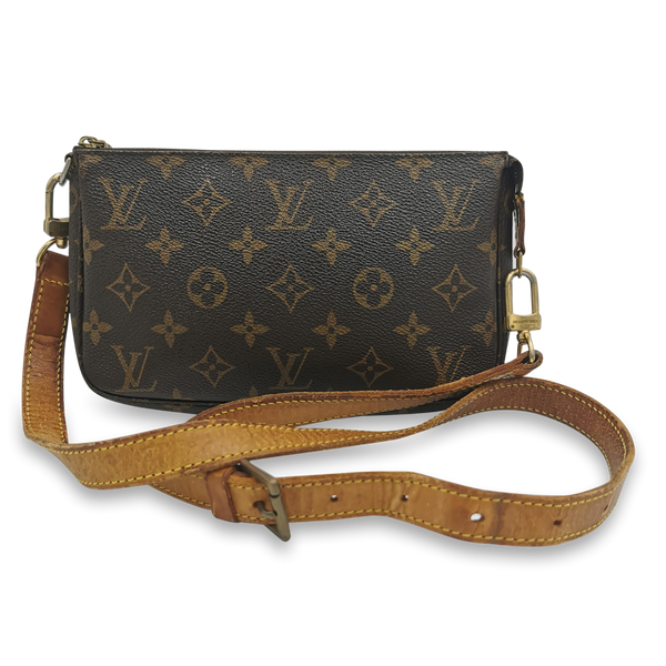 Monogram Canvas Pochette Accessoires m. crossbody rem taske fra brand: LOUIS VUITTON - We Do Vintage