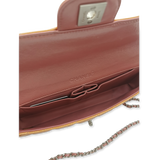 Orange patent east west chocolate bar taske fra brand: CHANEL - We Do Vintage