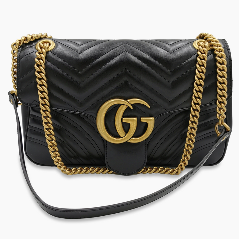 Sort GG Marmont Medium taske fra brand: GUCCI - We Do Vintage