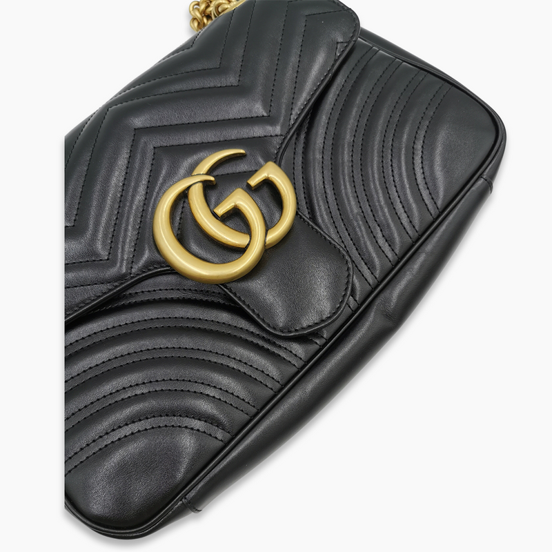 Sort GG Marmont Medium taske fra brand: GUCCI - We Do Vintage