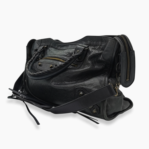 Mørkegrå City bag taske fra brand: BALENCIAGA - We Do Vintage